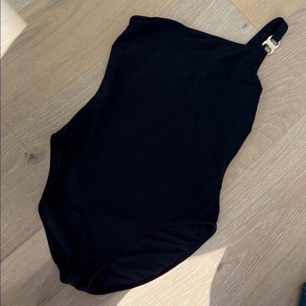 Tory Burch Black womens One-Piece Swim swimsuit Medium